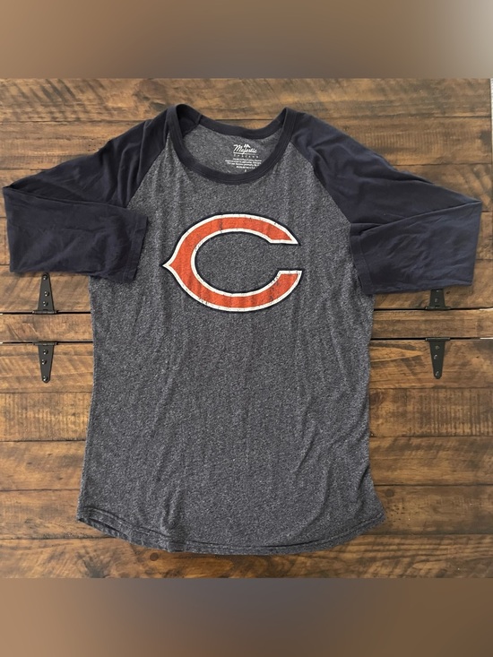 Majestic Tops - Chicago Bears Khalil Mack 52 Majestic Threads Raglan Tee Shirt Large